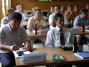 Vorne: Peter Geck und Josef-Ludwig Bernhart