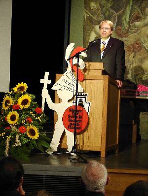 Der Erste Bürgermeister der Stadt Mindelheim, Dr. Stephan Winter, gibt uns die Ehre