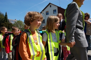 Stau am Zebrastreifen.