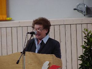 Die stellvertretende Landrätin, Frau Christa Heisinger, hat den Herrn Landrat bestens vertreten und sich besonders herzlich und fürsorglich den Anliegen der Gemeinschaftsaktion angeschlossen