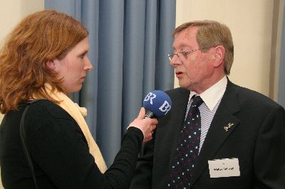 Der Bayerische Rundfunk interviewt den Geschftsfhrer der GA